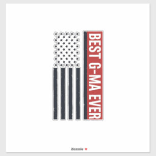 Beste Oma Aller Patrioten Flagge Vektor Design_1 Aufkleber