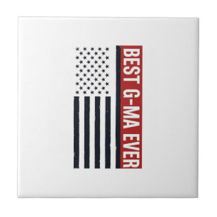 Beste Oma Aller Patrioten Flagge Vektor Design_1 Fliese