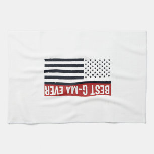 Beste Oma Aller Patrioten Flagge Vektor Design_1 Geschirrtuch