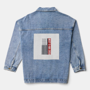 Beste Oma Aller Patrioten Flagge Vektor Design_1 Jeansjacke