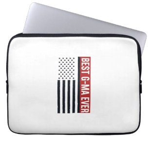 Beste Oma Aller Patrioten Flagge Vektor Design_1 Laptopschutzhülle