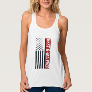 Beste Oma Aller Patrioten Flagge Vektor Design_1 Tank Top