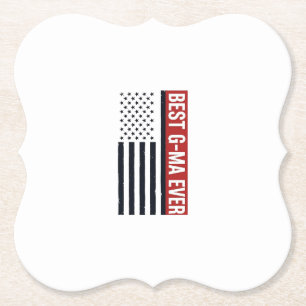 Beste Oma Aller Patrioten-Flagge Vektor Design_1 Untersetzer