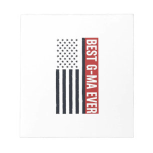 Beste Oma Aller Patriotische Flagge Vektor Design_ Notizblock