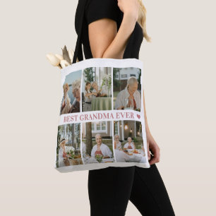 Beste Oma Aller Zeiten Foto-Kollage – Geschenk mit Tasche