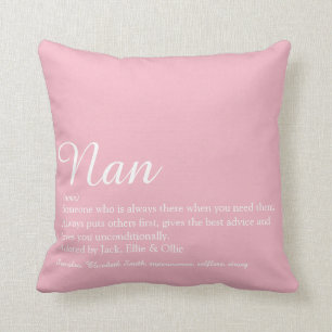 Beste Oma aller Zeiten, Großmutter Definition Pink Kissen