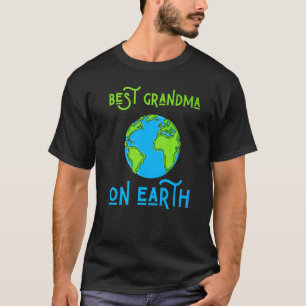 Beste Oma am Tag der Erde Mutter Frauen Mütter Nan T-Shirt
