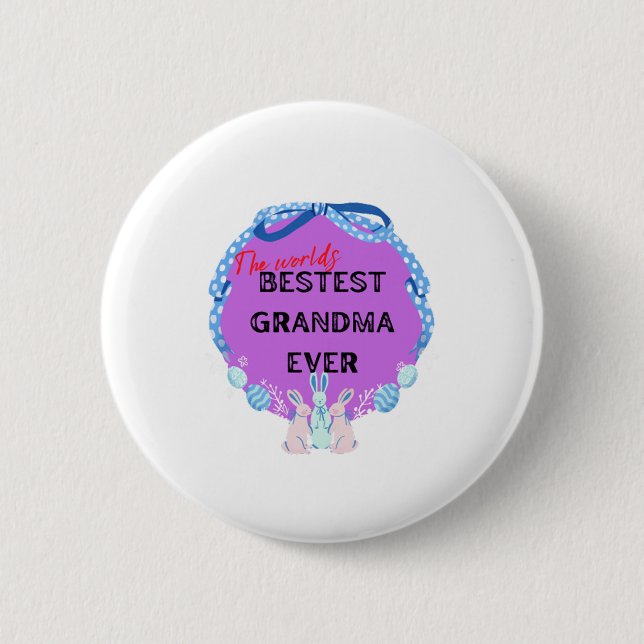 Beste Oma der Welt Button (Vorderseite)