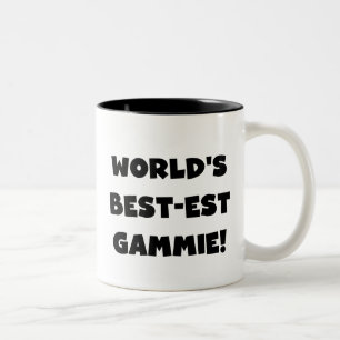 Beste Oma der Welt Geschenke in Schwarz und Weiß Zweifarbige Tasse