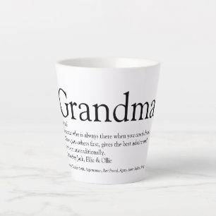 Beste Oma der Welt, Großmutter Definition Milchtasse