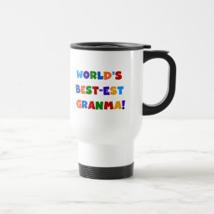 Beste Oma der Welt in hellen Farben Reisebecher
