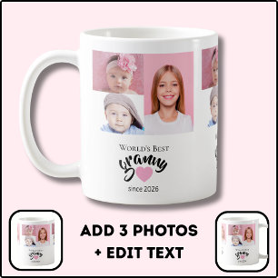 Beste Oma der Welt seit Jahr 3 Foto Cute Kaffeetasse