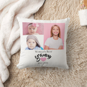 Beste Oma der Welt seit Jahr 3 Foto Cute Kissen