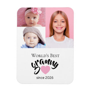Beste Oma der Welt seit Jahr 3 Foto Cute Magnet