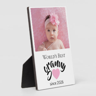 Beste Oma der Welt seit Jahr Foto Cute  Fotoplatte