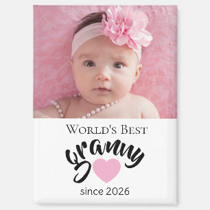Beste Oma der Welt seit Jahr Foto Cute  Magnet