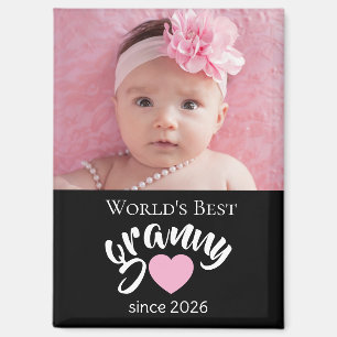 Beste Oma der Welt seit Jahr Foto Cute  Magnet