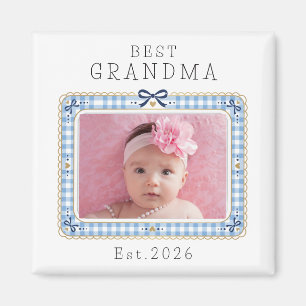 Beste Oma Est Benutzerdefiniertes Datum Foto Cute Magnet