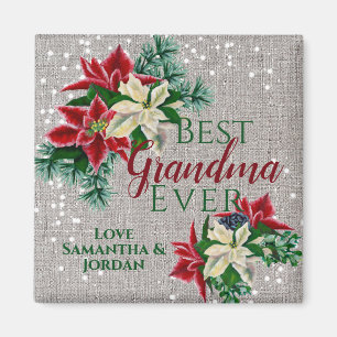 Beste Oma-Festivalpoinsettie aller Zeiten Magnet
