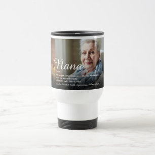 Beste Oma, Großmutter-Definitions-Script-Foto Reisebecher