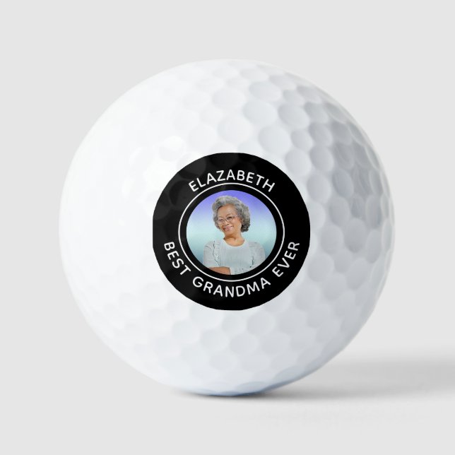 Beste Oma Großmutter jedes Foto Golfball (Vorderseite)