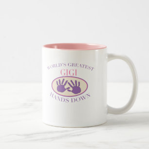 Beste Oma Hände weg T-Shirt Zweifarbige Tasse