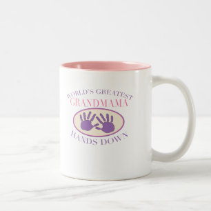 Beste Oma Hände weg T-Shirt Zweifarbige Tasse