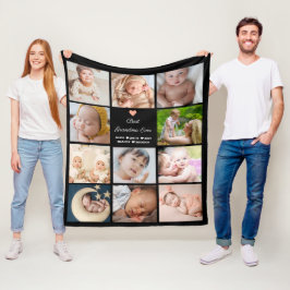 Beste Oma je 11-Foto Collage Fleecedecke