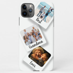 Beste Oma je 3 Foto Retro White iPhone 11Pro Max Hülle