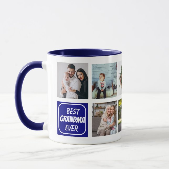 Beste Oma je 8 kundenspezifisches Foto Tasse (Links)