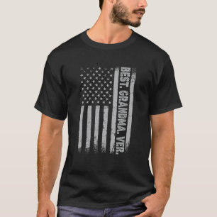 Beste Oma je Amerika Flag Geschenk für Männer Vate T-Shirt