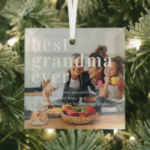 Beste Oma je Angebot und Foto Ornament Aus Glas