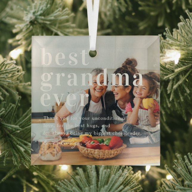 Beste Oma je | Angebot und Foto Ornament Aus Glas (Insitu)