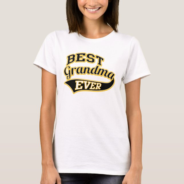 Beste Oma je Ballpark Style T-Shirt (Vorderseite)