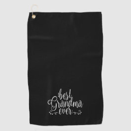 Beste Oma je Black Golf Handtuch