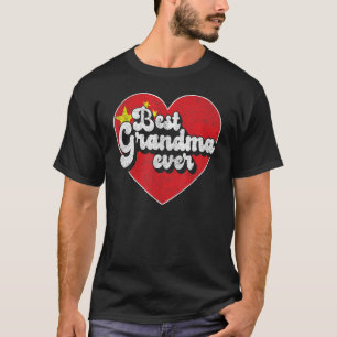 Beste Oma je China Flag Chinesisches Oma T-Shirt