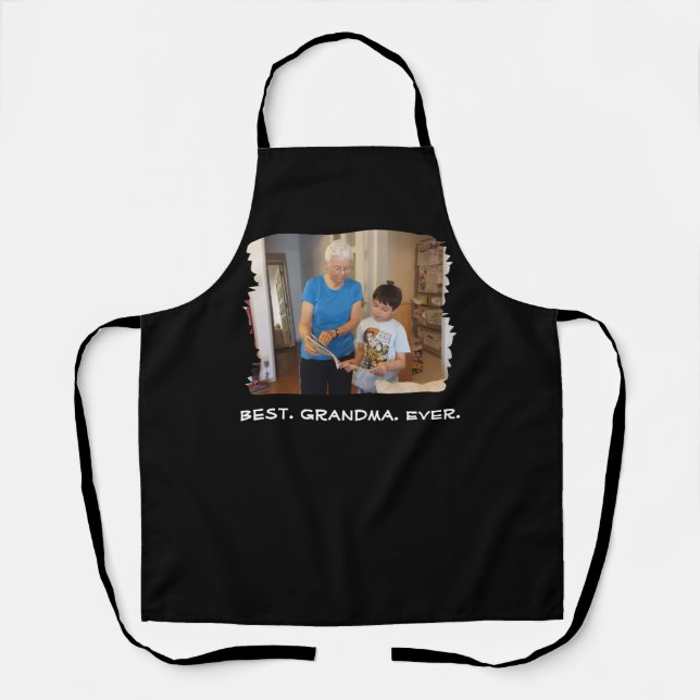 Beste Oma je Custom Foto Nana Großeltern Schürze (Vorderseite)