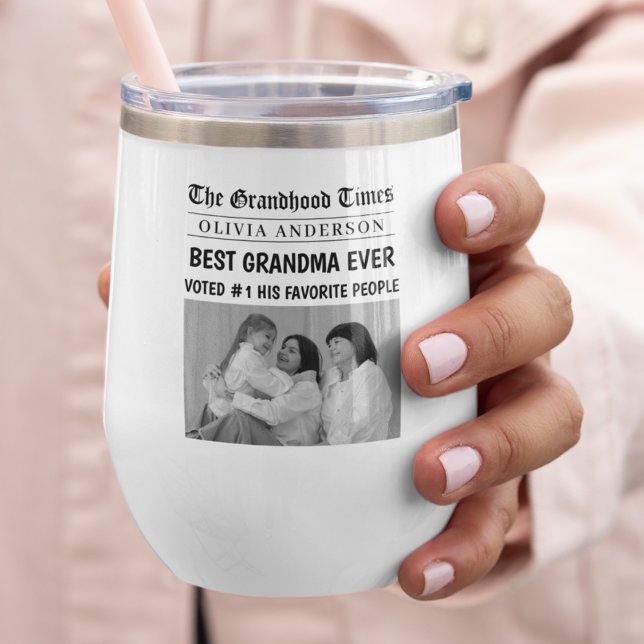 Beste Oma je Custom Foto Newspaper Headline (Von Creator hochgeladen)