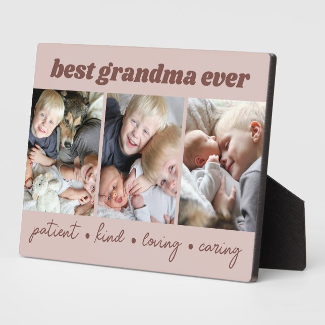 Beste Oma je Custom Fotoplatte (Seite)