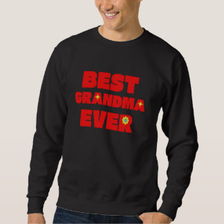 Beste Oma je farbenfroh Retro Niedliche Flora und  Sweatshirt