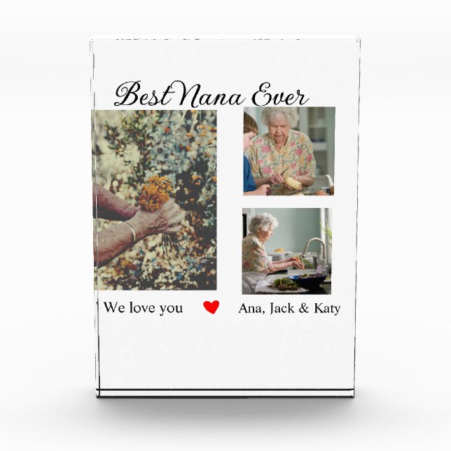 Beste Oma je Foto Collage wir Liebe Sie nennen (Vorderseite)