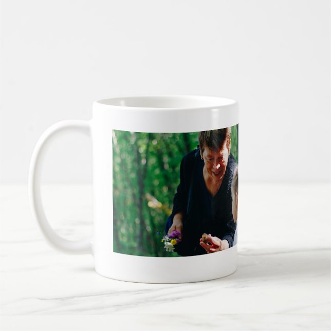 Beste Oma je Foto Collage wir Liebe Sie nennen Kaffeetasse (Links)