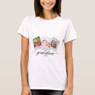 Beste Oma je FotoCollage Personalisiert Niedlich T-Shirt