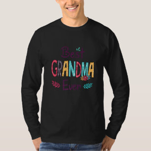 Beste Oma je Frauen Blume Dekoration Oma T-Shirt