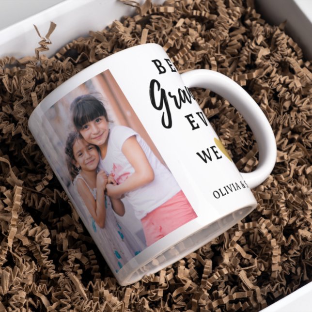 Beste Oma je Grandkids 2 FotoCollage Kaffeetasse (Von Creator hochgeladen)
