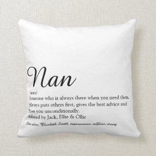 Beste Oma je, Großmutter Definition Script Kissen