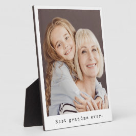 Beste Oma je Großmutter Volles Foto Fotoplatte