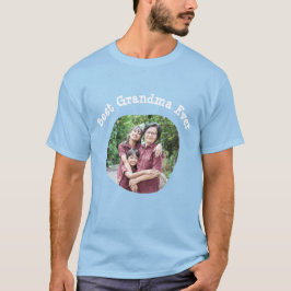 Beste Oma je Hochladen Ihres viereckigen Fotos T-Shirt