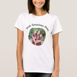 Beste Oma je Hochladen Ihres viereckigen Fotos T-Shirt