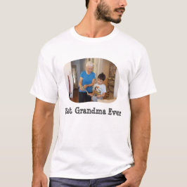 Beste Oma je hochladen Sie Ihr horizontales Foto T-Shirt